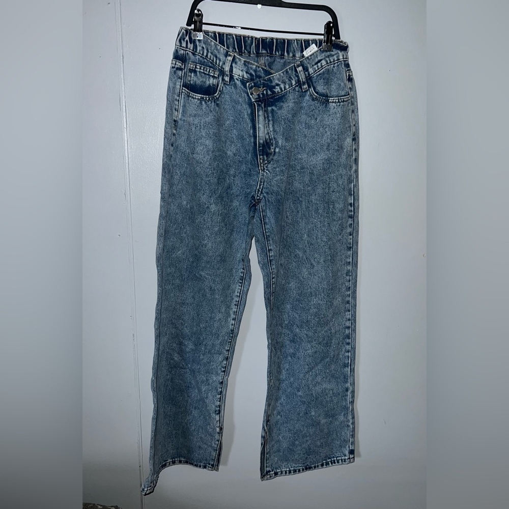 SHEIN Men's Relaxed Denim Jeans - Light Blue